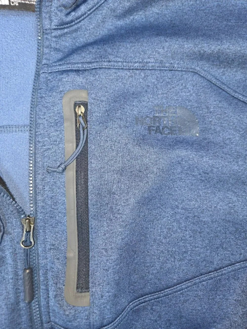 The North Face Blue Quarter-Zip Pullover Jacket Large